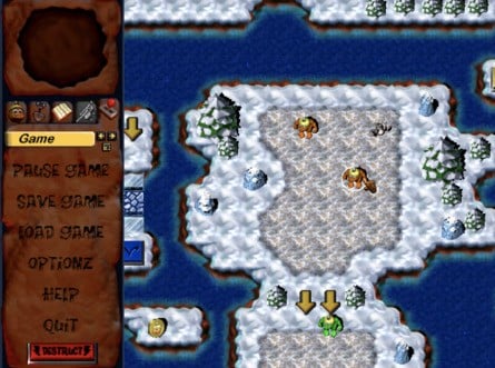In Gruntz, players will often have to keep track of and control multiple units. Should one of your units die, you can self-destruct, in order to retry the level