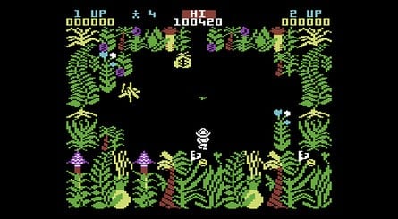 The original C64 version (left) vs the remastered version (right)