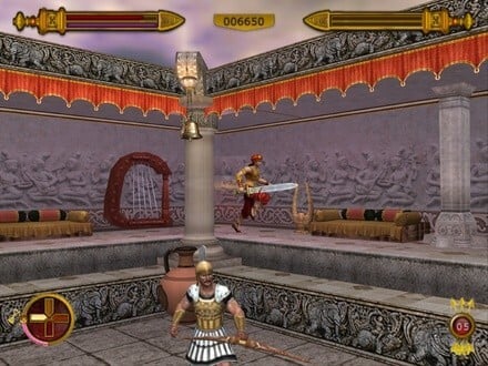 The PS2 version of Chandragupta in action