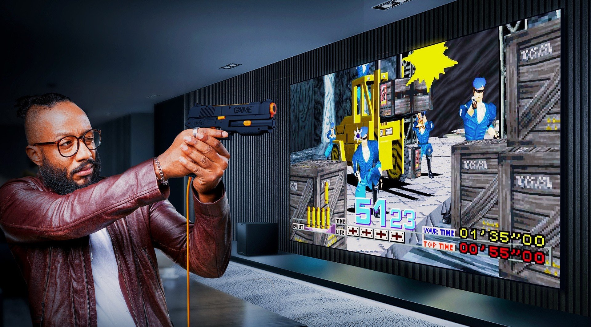 G’AIM’E Light Gun Surpasses Kickstarter Goal: Bringing Classic Namco Shooters to Modern TVs