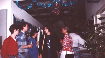 Ocean Xmas party 1987 in the upstairs offices at Central Street