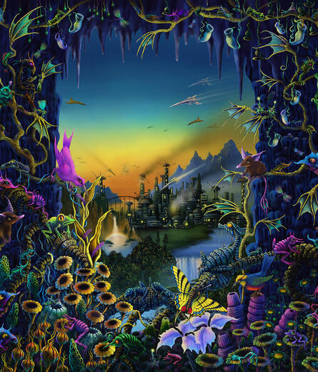 Examples of Flynn's amazing art for the game