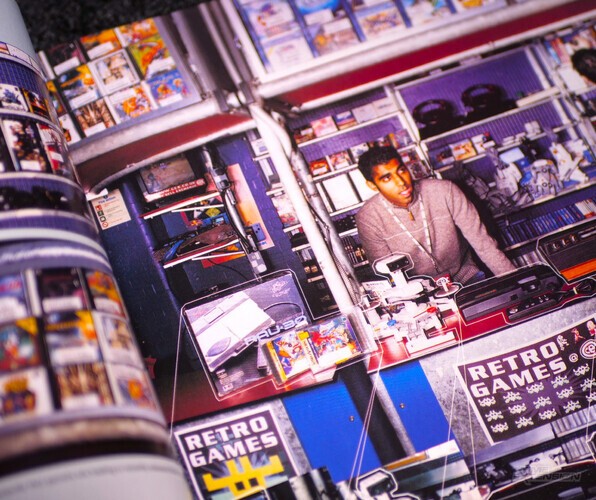CeX Rathbone Place store sold retro imports (left, taken from EDGE magazine) before moving much of the vintage stock to a dedicated retro store down the road (right)