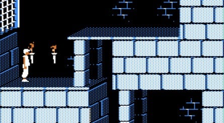 The opening moments of the Apple II version of Prince of Persia, which sees the Prince trying to escape from a trap-filled dungeon