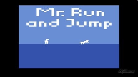 Mr. Run and Jump (left) is a new Atari 2600 game released alongside the 2600+, while Berzerk (right) has also been republished in 'enhanced' form