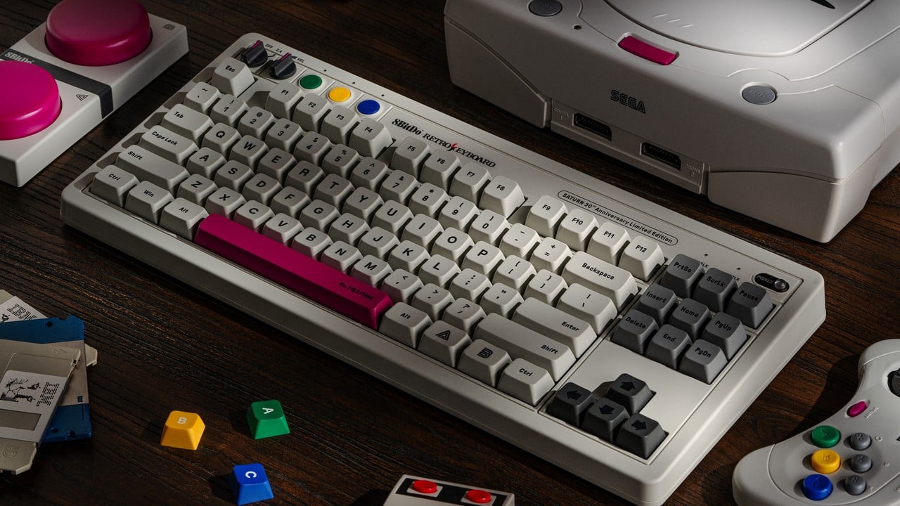 8bitdoは、土星の30歳の誕生日をマークするためにレトロなメカニカルキーボードをリリースしています