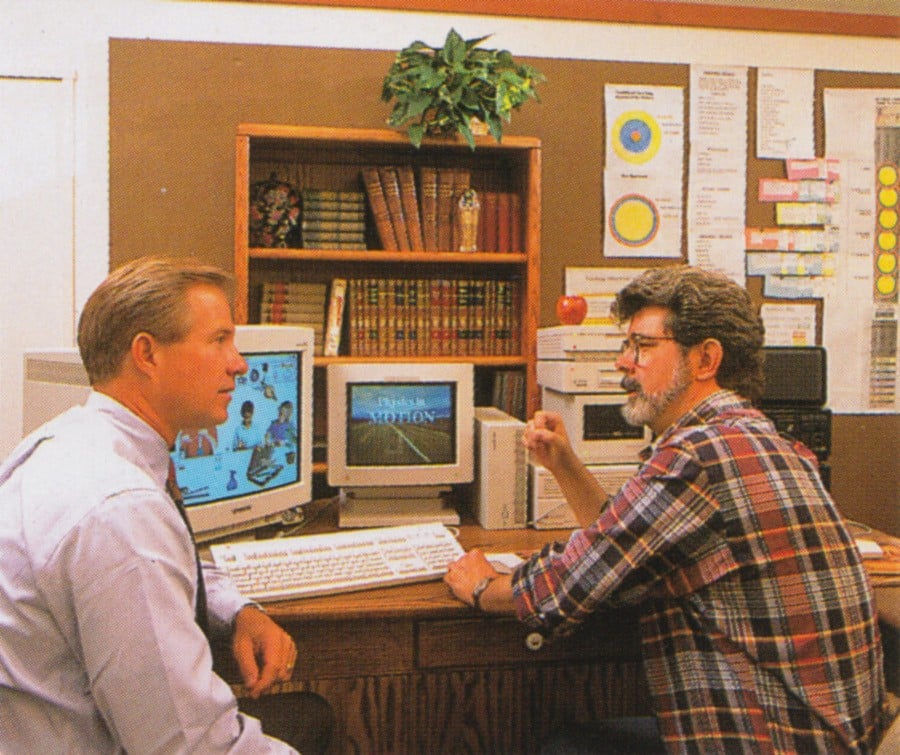 Tom Kalinske and George Lucas 1992