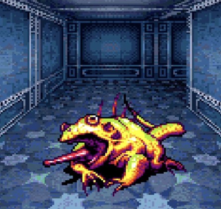 Besides Murphy's Ghost, Bleeb is another character based on one of Greenberg's friends. This time, Bill Bensburg. Here's the character as it appears in the Famicom and Super Famicom remakes of Wizardry