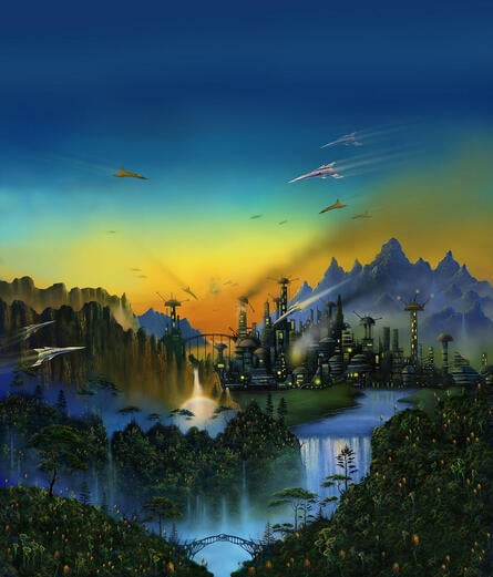 Examples of Flynn's amazing art for the game