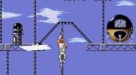 Strider 2 re-used a lot of assets from the original game, which only served to make the new sprites look terrible - that shambling dinosaur being a prime example. Also, the Alien-inspired level felt completely out of place and the main character's rope slide animation (also new) stuck out like a sore thumb