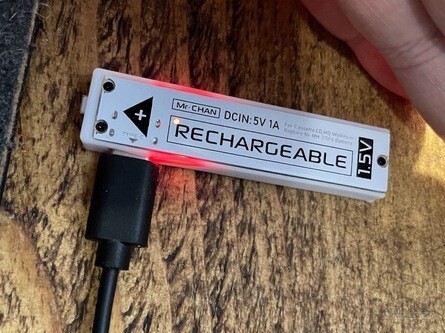 Many MiniDisc players came with proprietary 'gumstick' batteries which are now way past their intended operational lifespan, and many of the replacements sold online are often poor quality. Thankfully, fans are now making superior replacements themselves which can be charged via USB-C