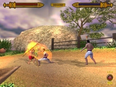 The PS2 version of Chandragupta in action