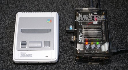 Depending on where you purchase your MiSTer from, you'll get the option of having a case fitted which not only protects the boards within but also helpfully labels each port