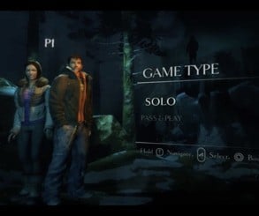 Screenshots from the 2010 prototype of the game show the ability to play solo or together with a friend. They also show (left to right) the character models for Belle Rios, Devon or MJ(?), Chrissie Clarke, Scott Monroe, Summer Carlisle, and Clayton Vanderfield