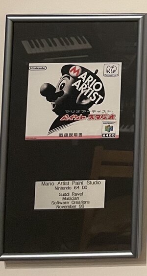 Mario Artist Plaque