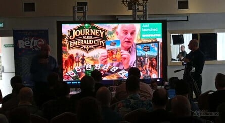 The section of the talk which focused on GenAI projects included Journey to the Emerald City and screens from the upcoming Dizzy game