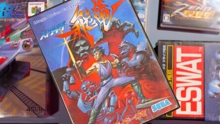 Another Capcom port for Sega's 16-bit console, Strider benefitted from Kaida's skill with its cover artwork – but sadly, this was not used for the Western version