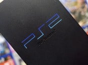 PlayStation 2 console with circuit board detail