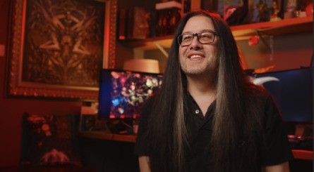 John Romero (top left), John Carmack (top right), Karl Hilton (bottom left), Adrian Carmack (bottom right)