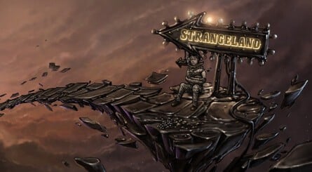 Wormwood Studios was responsible for developer the adventure games Primordia (top left, bottom left) and Strangeland (top right, bottom right), both of which were praised for their respective stories