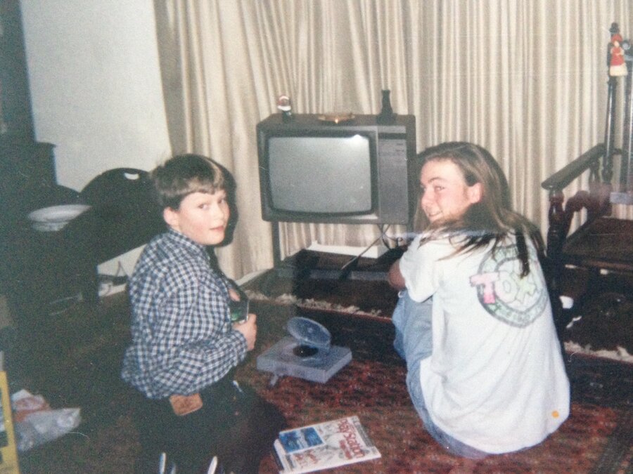 Me and my bro  @ThomasTechArt  playing PlayStation, December '95