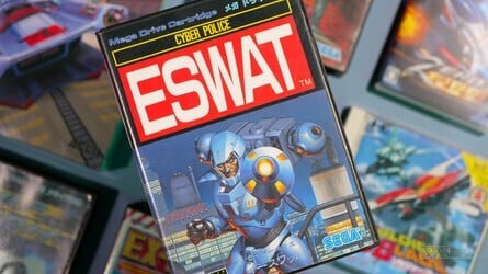 Another Mega Drive / Genesis offering is ESWAT. This must rank as one of the best video game covers ever, yet it was shamefully only used on the Japanese version of the game