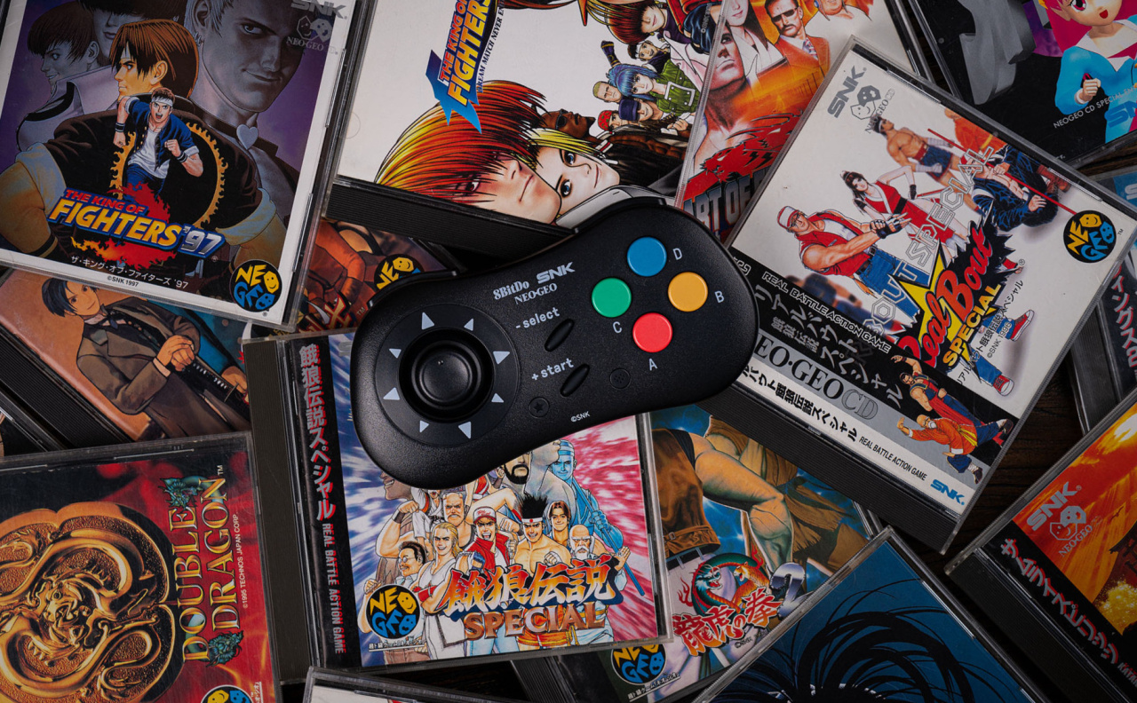 8BitDo Unveils Redesigned Neo Geo CD Wireless Controller with Classic Click-Style Joystick