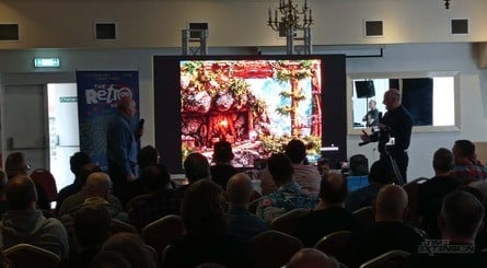 The section of the talk which focused on GenAI projects included Journey to the Emerald City and screens from the upcoming Dizzy game