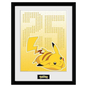 Pikachu Pikxels Art Print