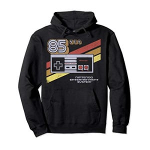 Nintendo NES Controller Retro Stripe 85 Graphic Hoodie