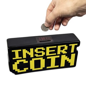 Retro Arcade Insert Coin Piggy Bank