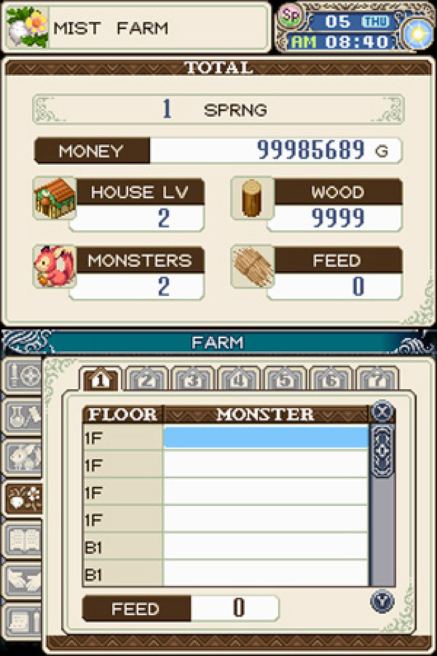 Rune Factory: A Fantasy Harvest Moon Screenshot