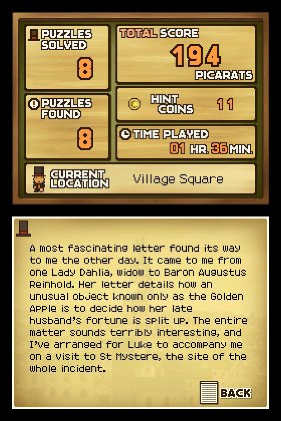 Professor Layton and the Curious Village Screenshot