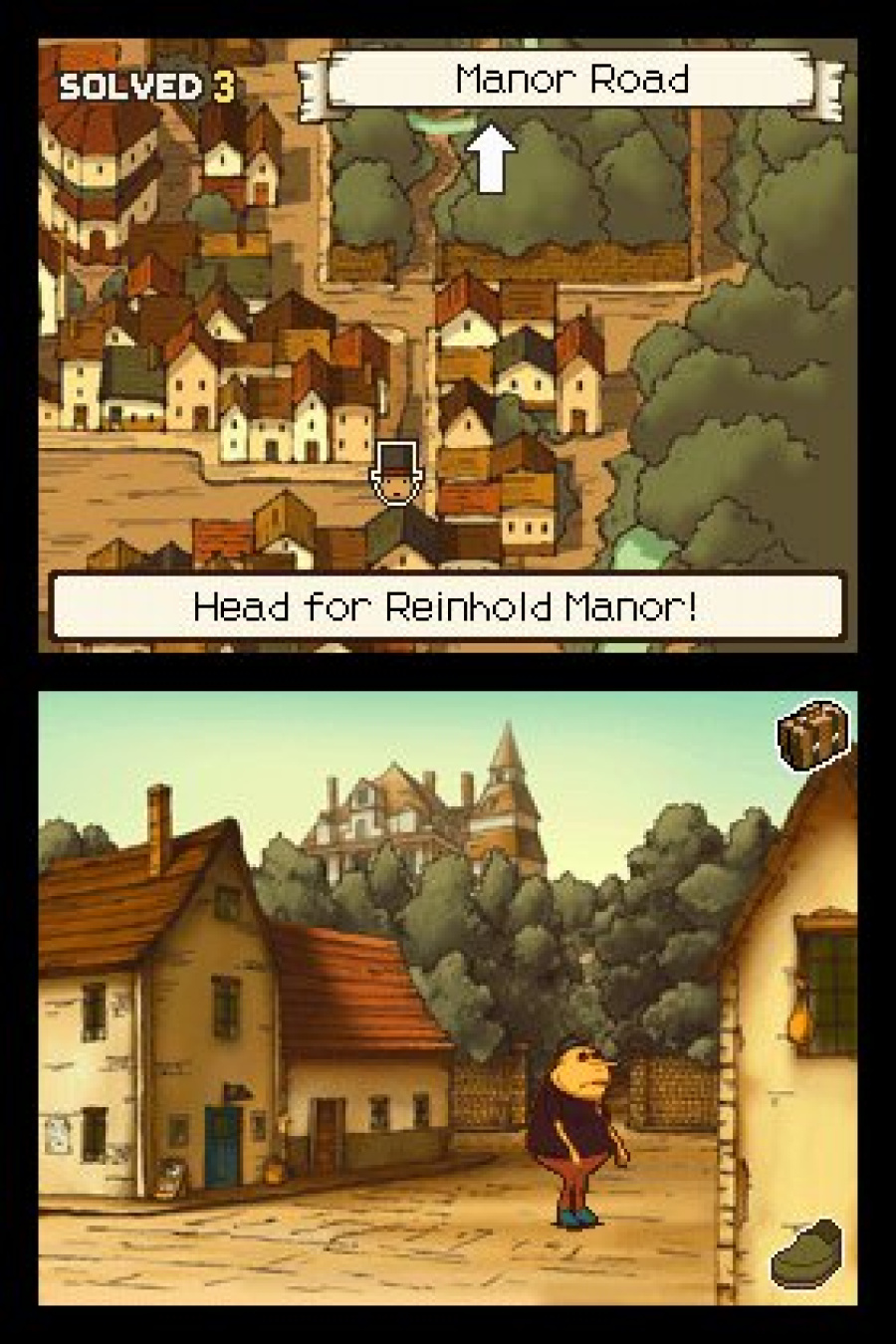 Professor Layton and the Curious Village Screenshot