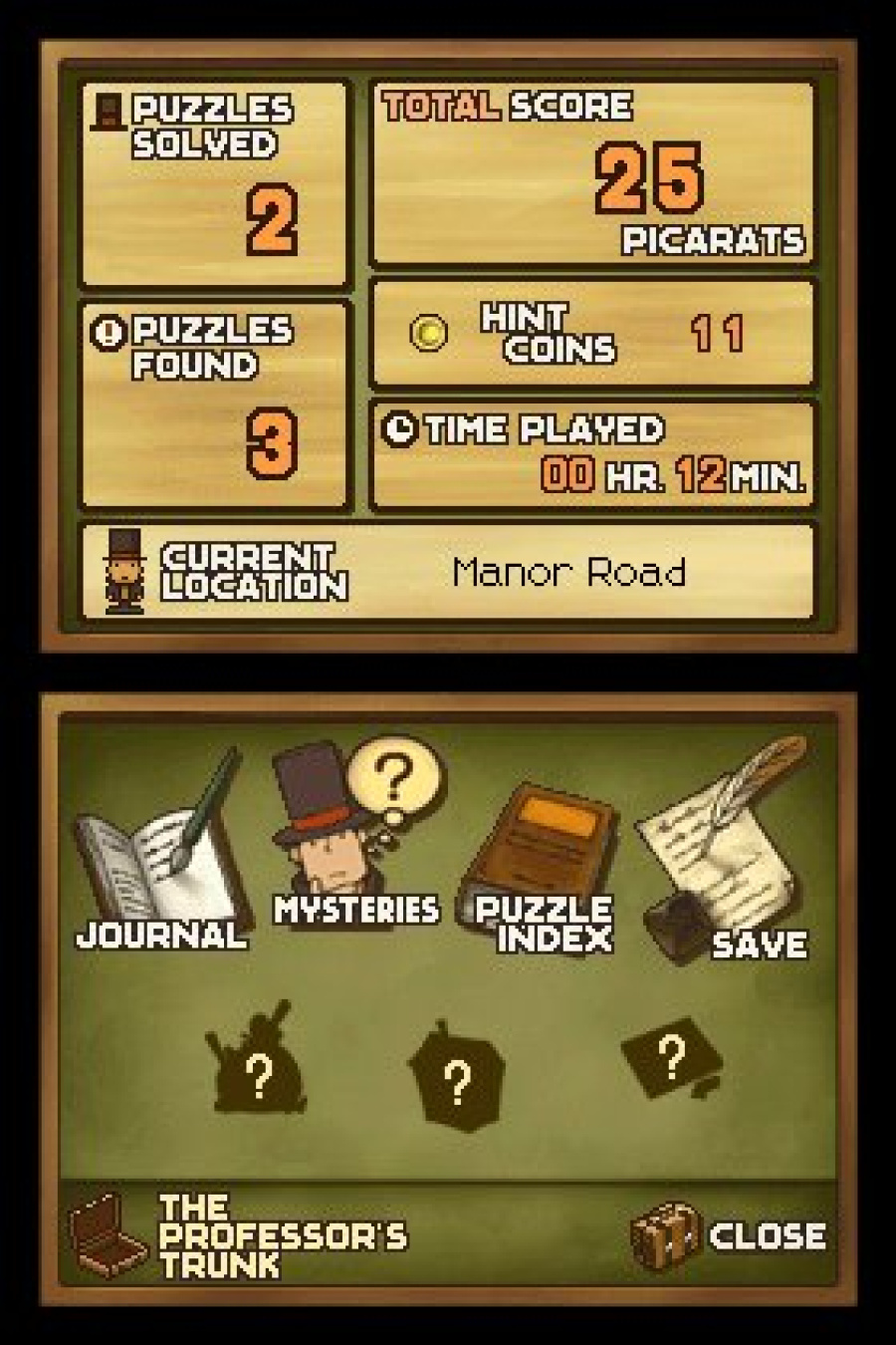 Professor Layton and the Curious Village Screenshot