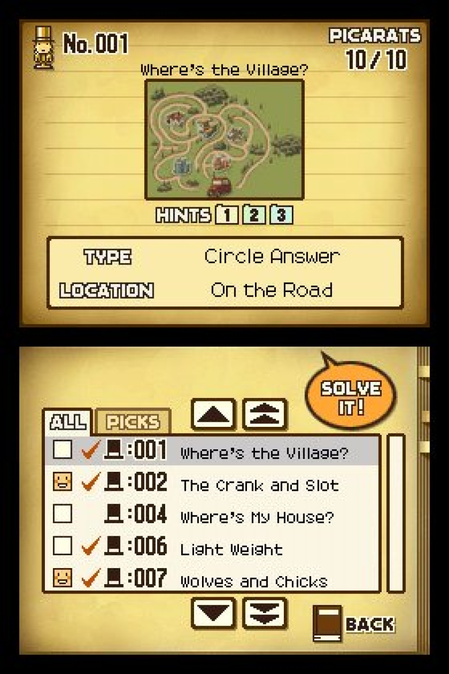 Professor Layton and the Curious Village Screenshot