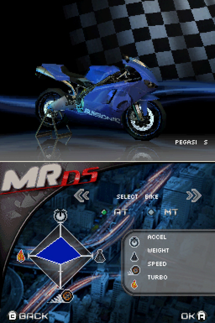 Moto Racer DS Screenshot