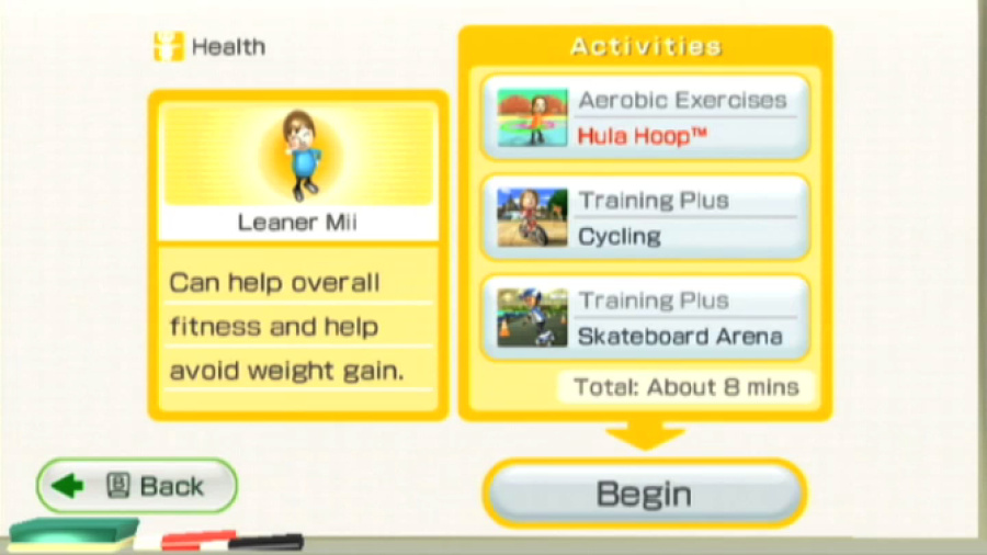 Wii Fit Plus Screenshot