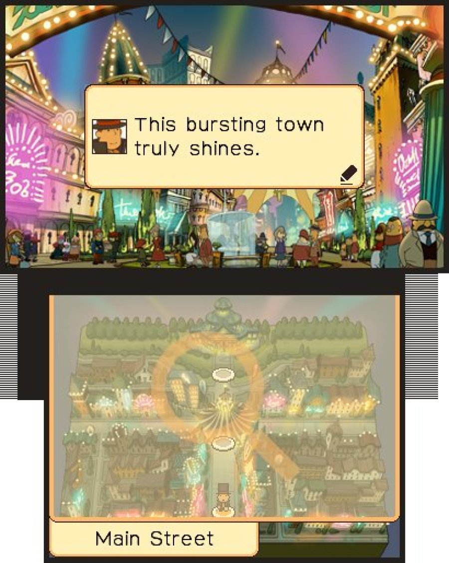 Professor Layton and the Miracle Mask Screenshot