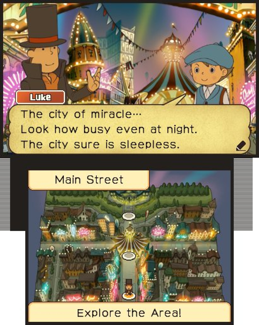 Professor Layton and the Miracle Mask Screenshot