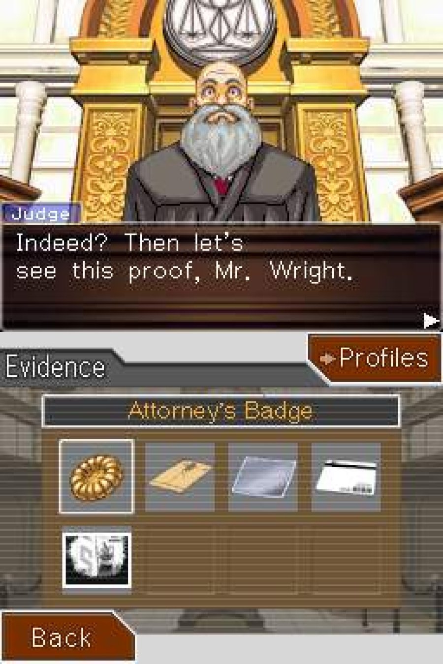 Phoenix Wright: Ace Attorney Screenshot