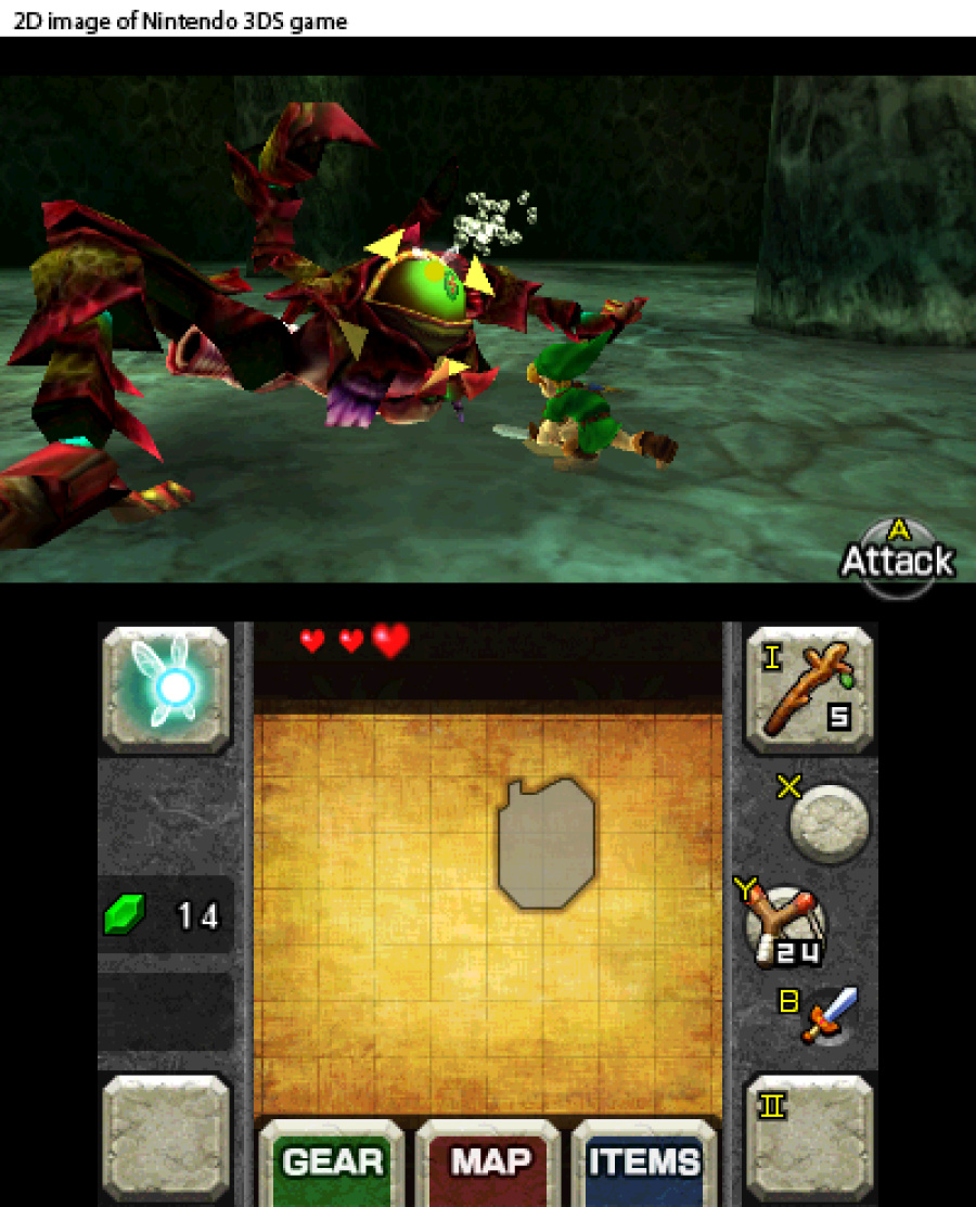 The Legend of Zelda: Ocarina of Time 3D Screenshot