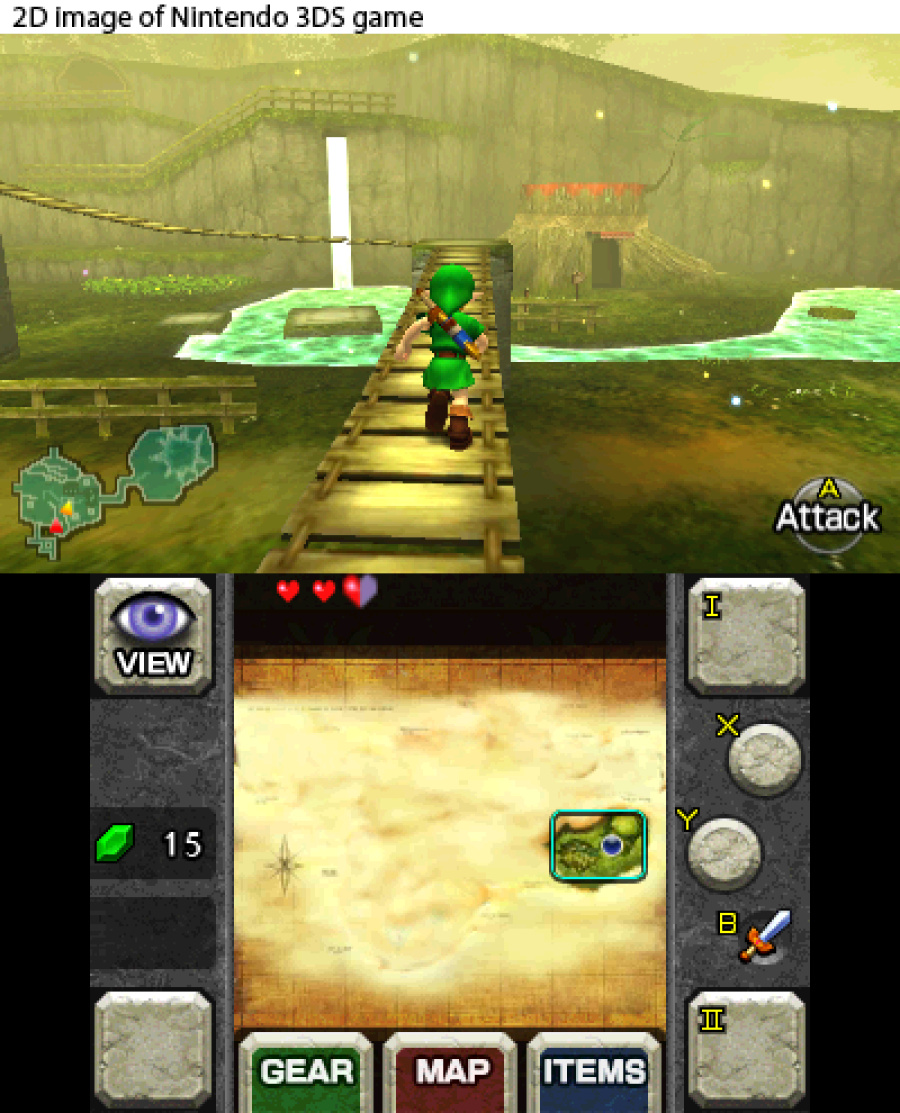 The Legend of Zelda: Ocarina of Time 3D Screenshot