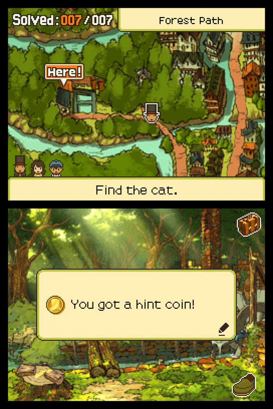 Professor Layton and the Last Specter Screenshot