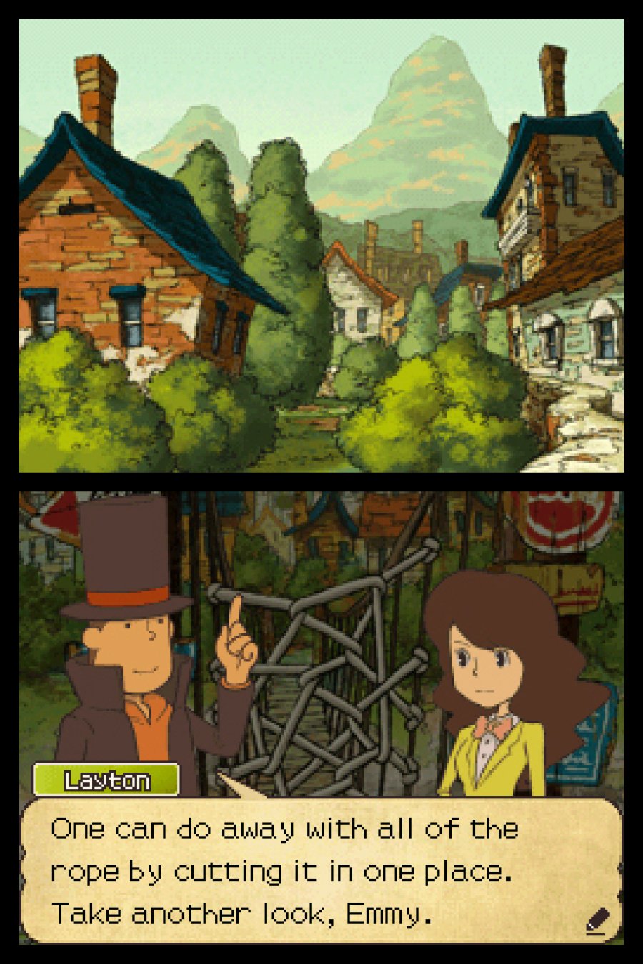 Professor Layton and the Last Specter Screenshot