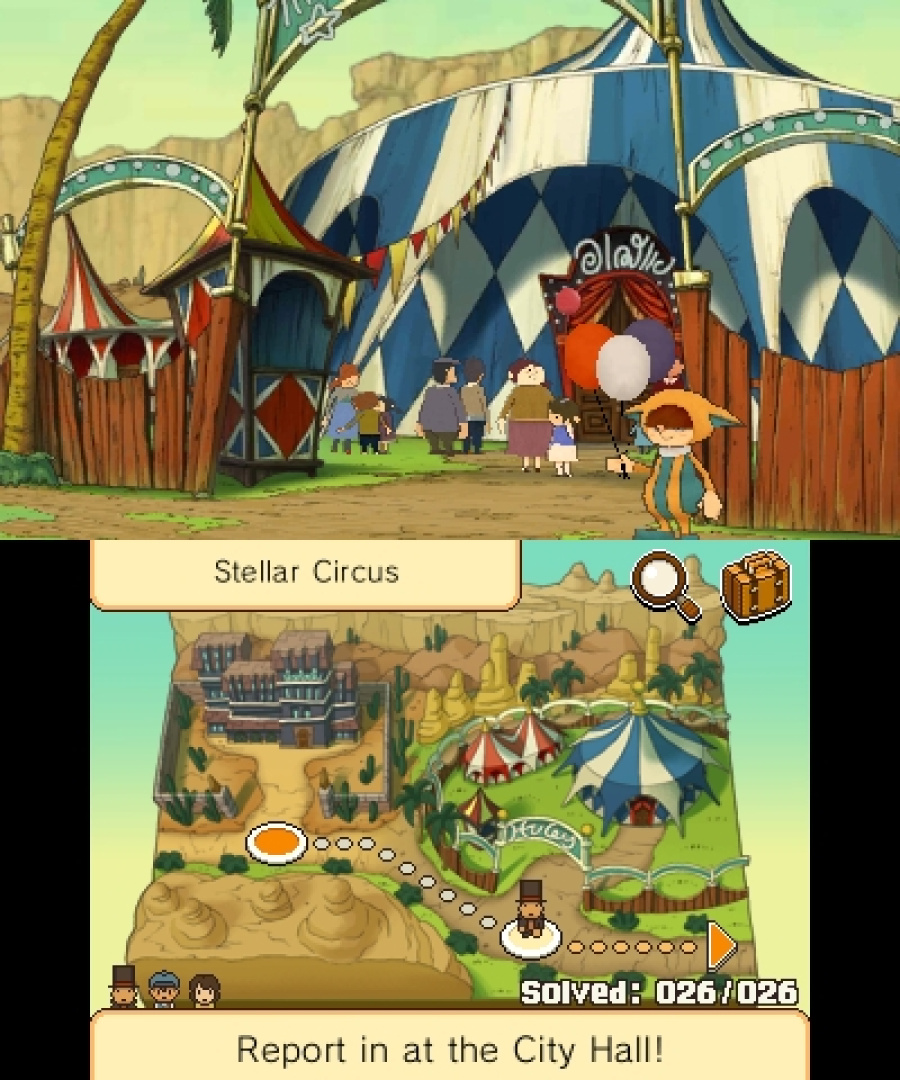 Professor Layton and the Miracle Mask Screenshot