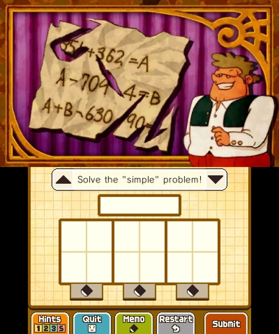 Professor Layton and the Miracle Mask Screenshot