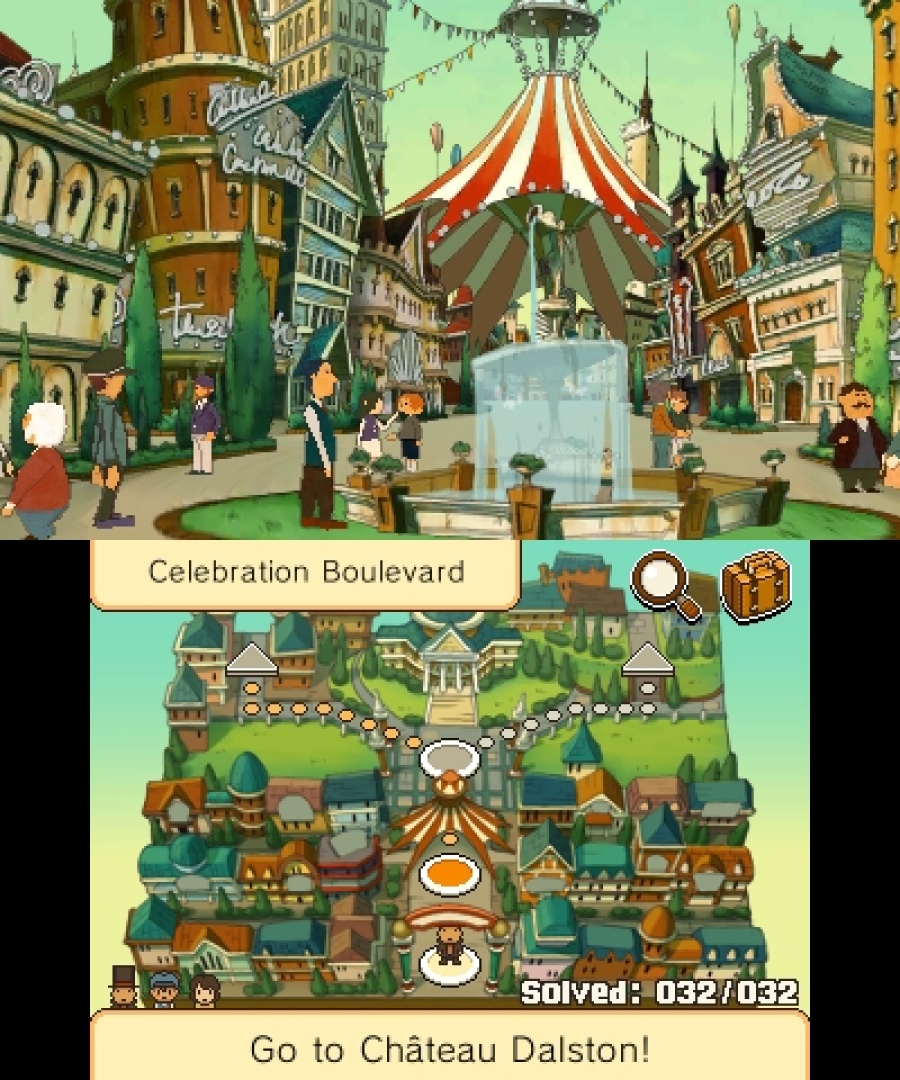 Professor Layton and the Miracle Mask Screenshot