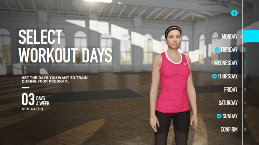 Nike+ Kinect Training Screenshot