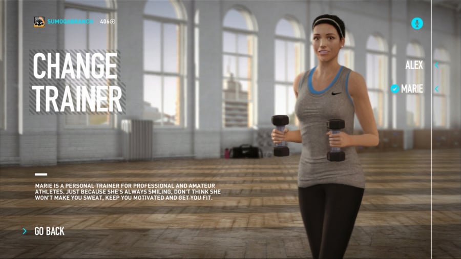 Nike+ Kinect Training Screenshot